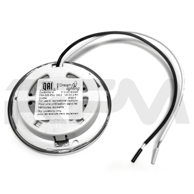 Tiffin RV Ceiling Light 12V LED Chrome 2.7" Round 5140150 - Image 3